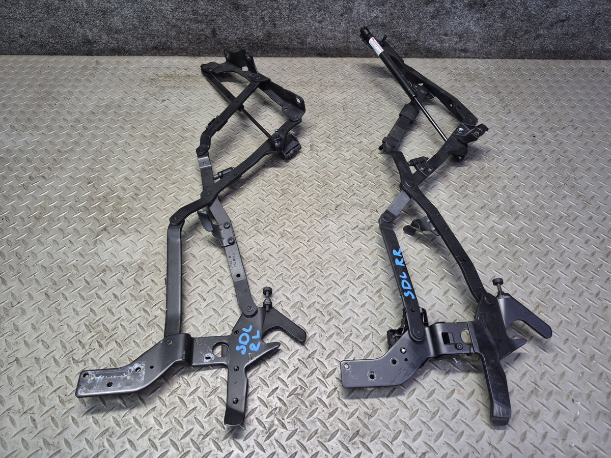 07-12 Mercedes R230 Sl-class Rear Trunk Lid Left & Right Hinge w Support Set OEM