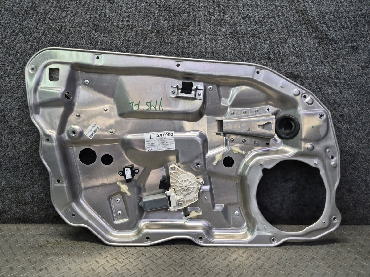 07-13 Mercedes W221 S-class Front Left Door Window Regulator w Motor & Panel OEM