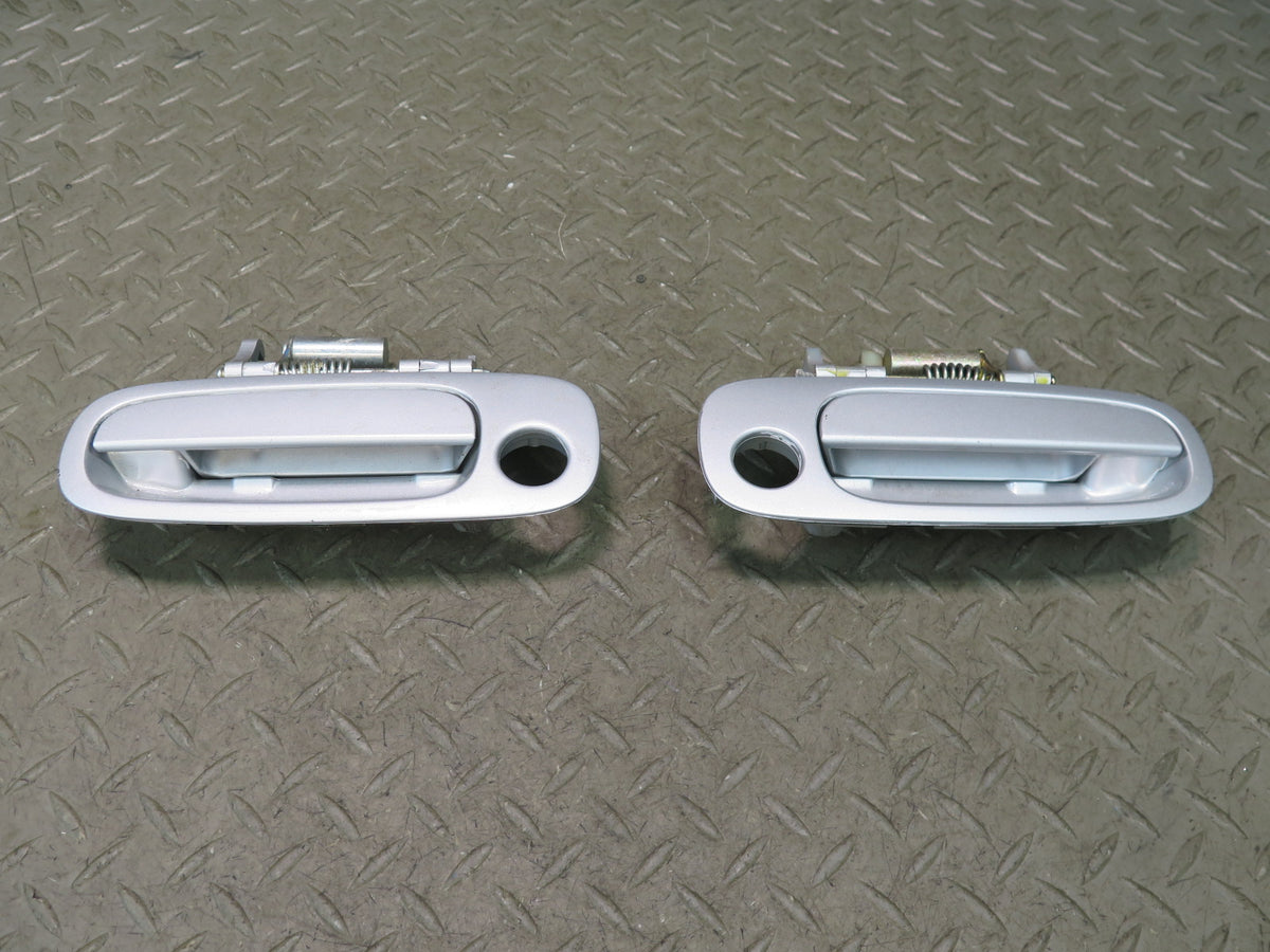 00-05 Toyota MR2 Spyder Set of 2 Left & Right Door Exterior Handle Silver OEM