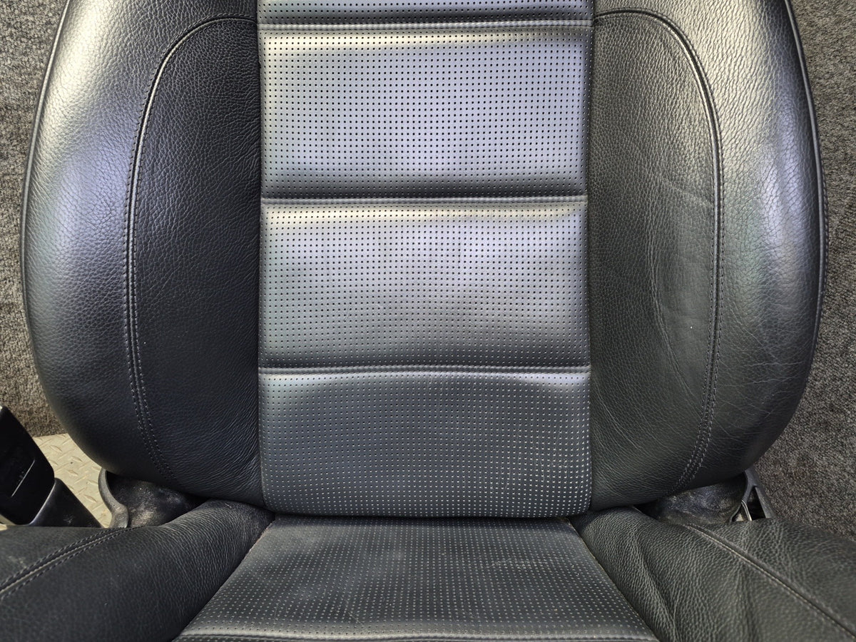 07-09 Mercedes W221 S63 AMG LWB Front & Rear Leather Seat Set Black OEM