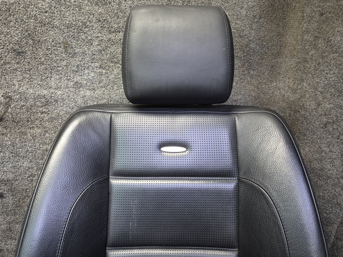 07-09 Mercedes W221 S63 AMG LWB Front & Rear Leather Seat Set Black OEM