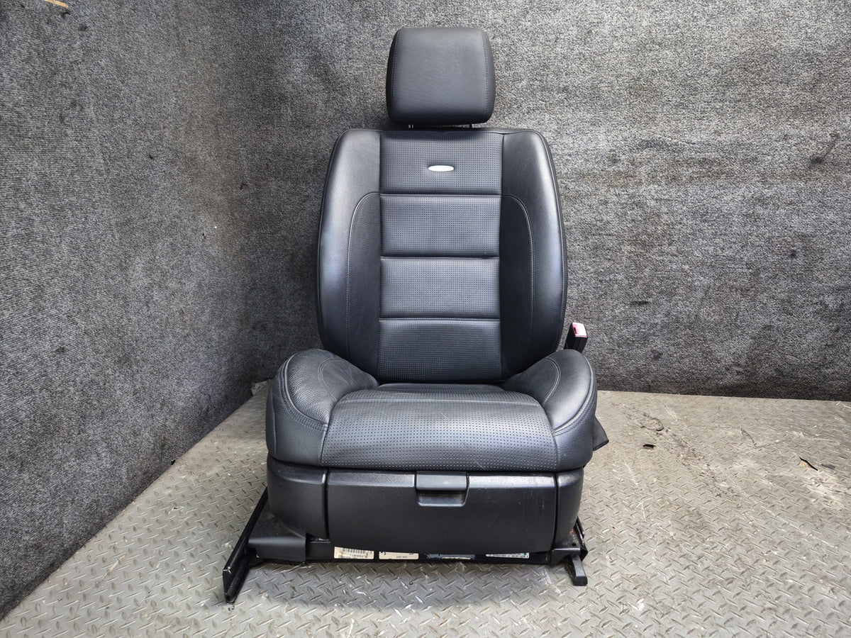 07-09 Mercedes W221 S63 AMG LWB Front & Rear Leather Seat Set Black OEM