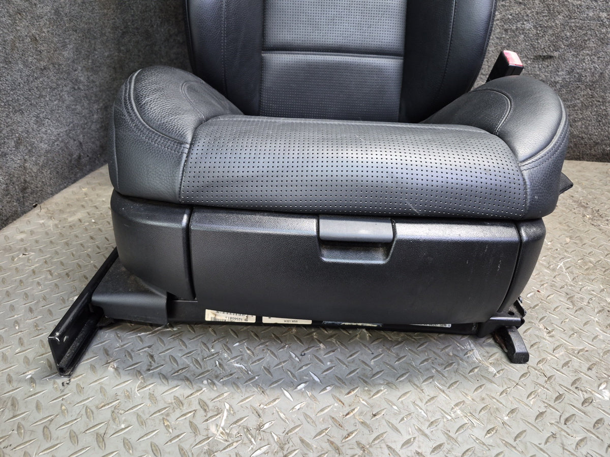 07-09 Mercedes W221 S63 AMG LWB Front & Rear Leather Seat Set Black OEM