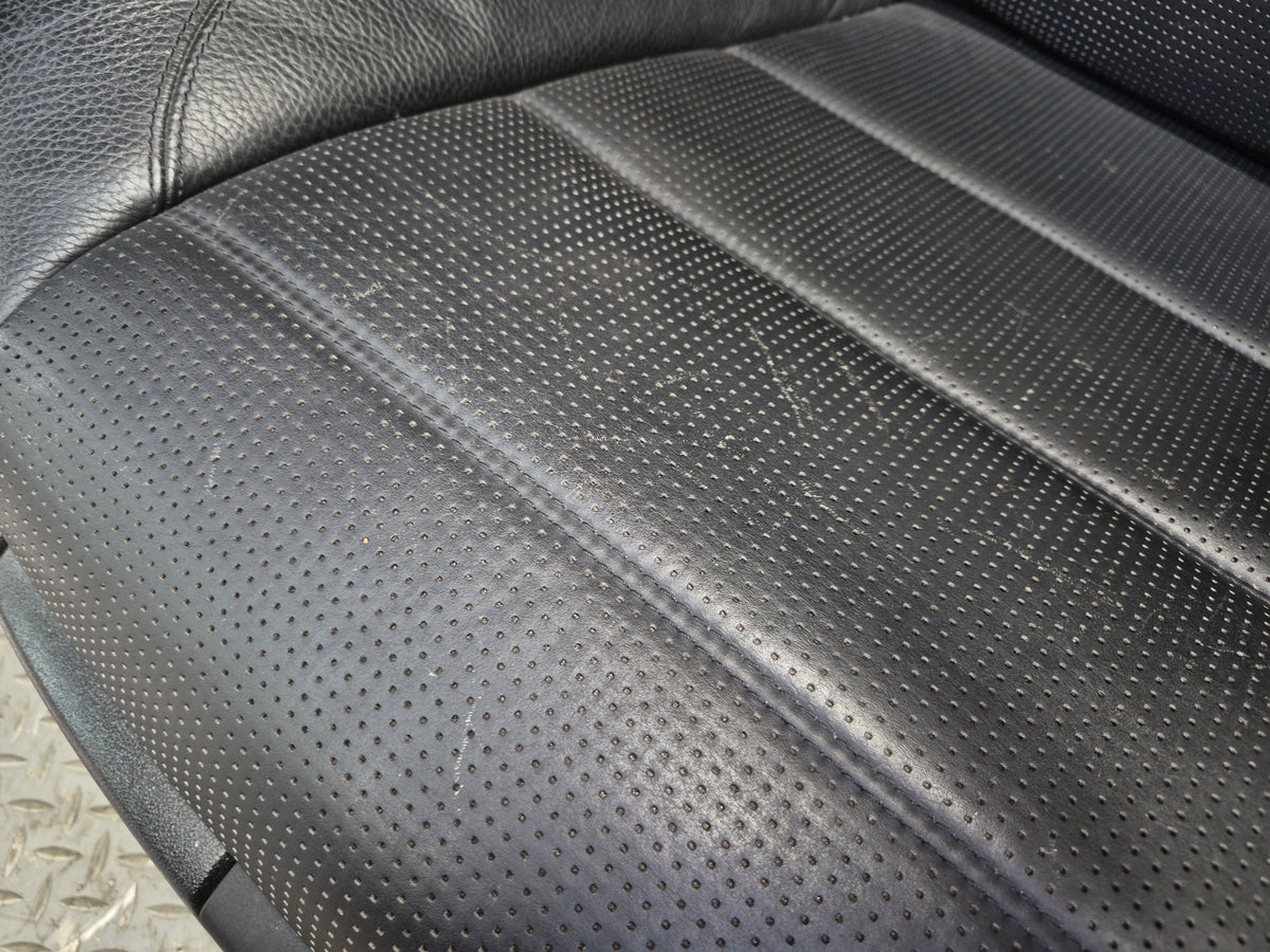 07-09 Mercedes W221 S63 AMG LWB Front & Rear Leather Seat Set Black OEM