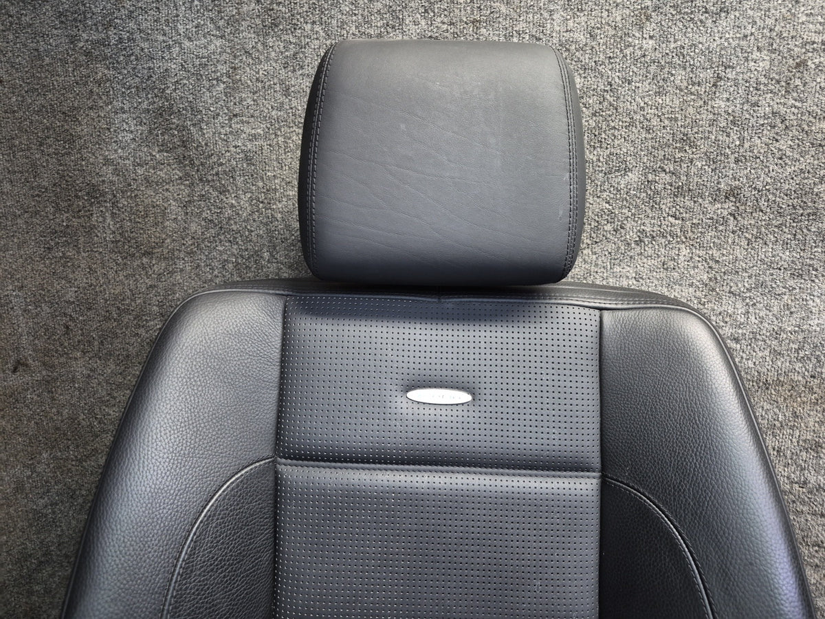 07-09 Mercedes W221 S63 AMG LWB Front & Rear Leather Seat Set Black OEM