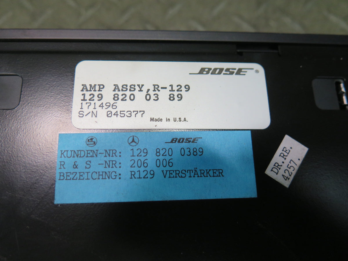 94-02 Mercedes R129 Sl-class Bose Audio System Amplifier AMP 1298200389 OEM