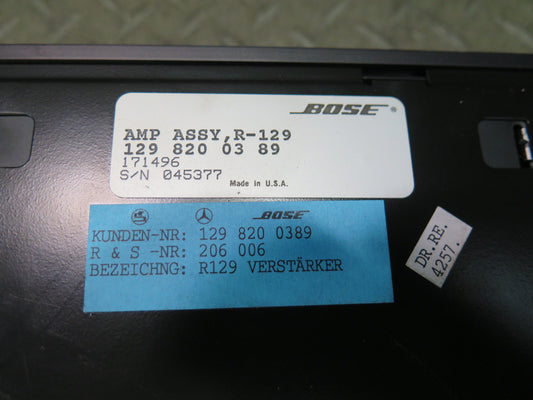 94-02 Mercedes R129 Sl-class Bose Audio System Amplifier AMP 1298200389 OEM