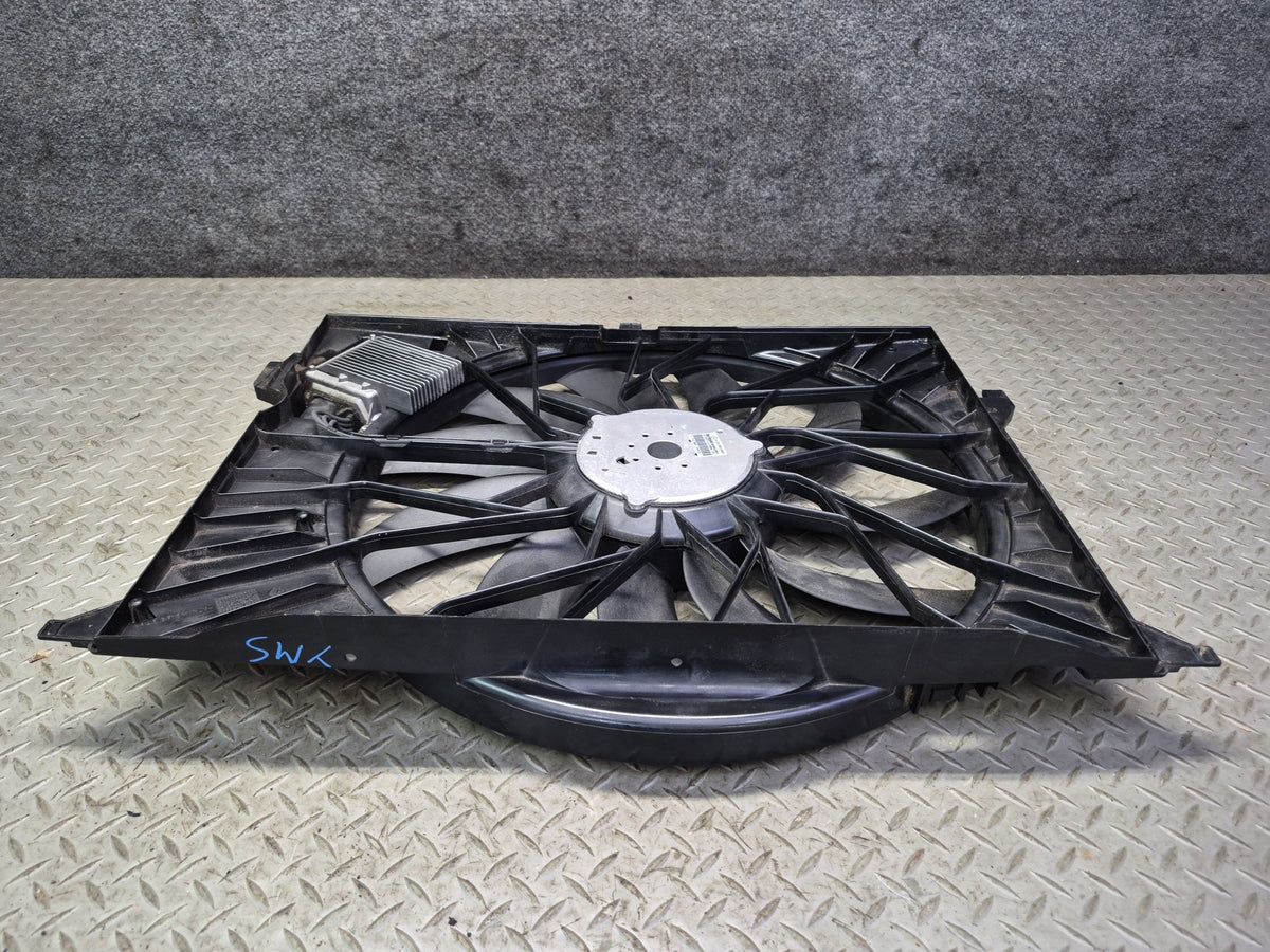 08-13 Mercedes W221 S63 AMG Engine Cooling Fan Motor w Shroud 2115002293 OEM