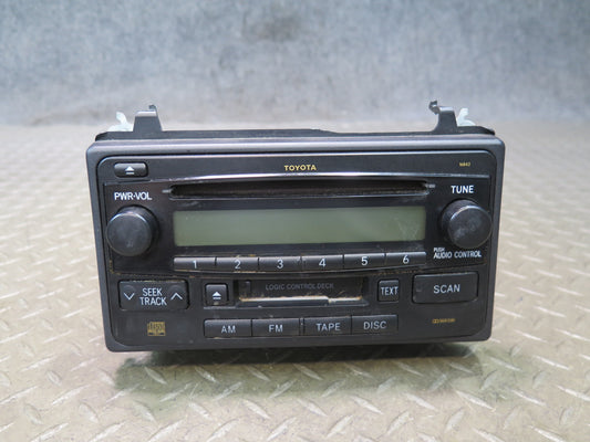 03-05 Toyota MR2 Spyder ZZW30L Radio Cassette CD Player Receiver 86120-17381 OEM