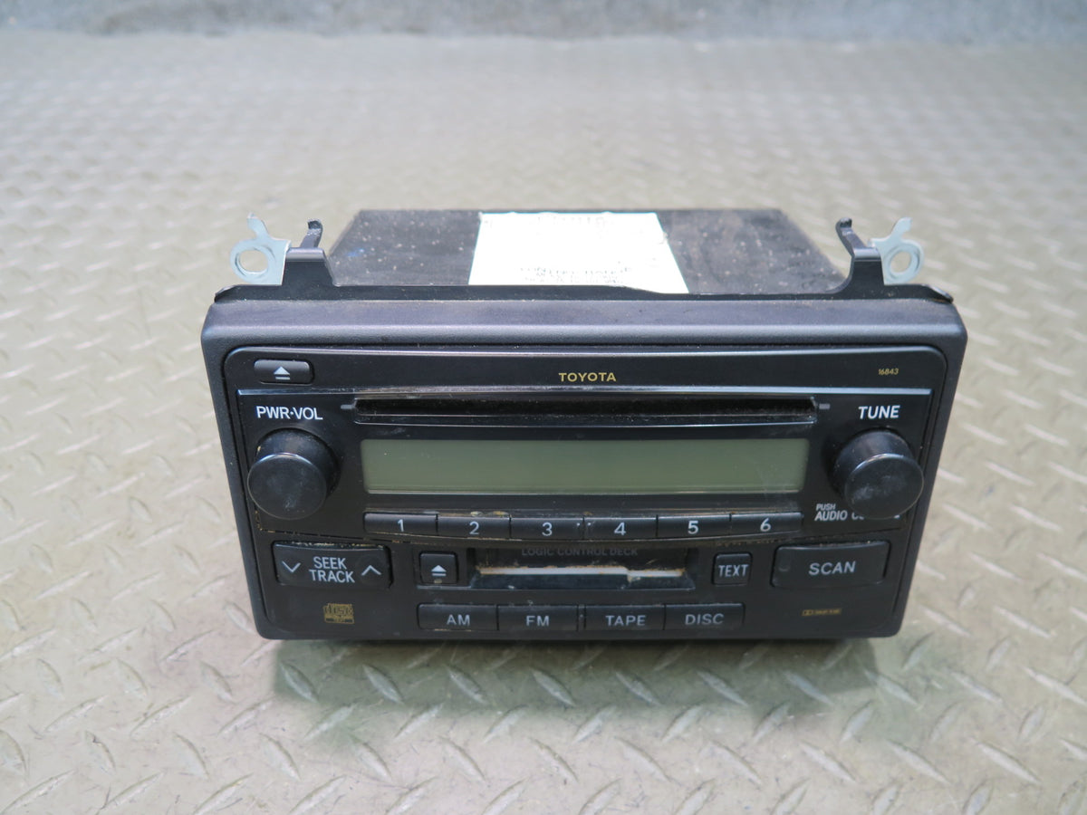 03-05 Toyota MR2 Spyder ZZW30L Radio Cassette CD Player Receiver 86120-17381 OEM