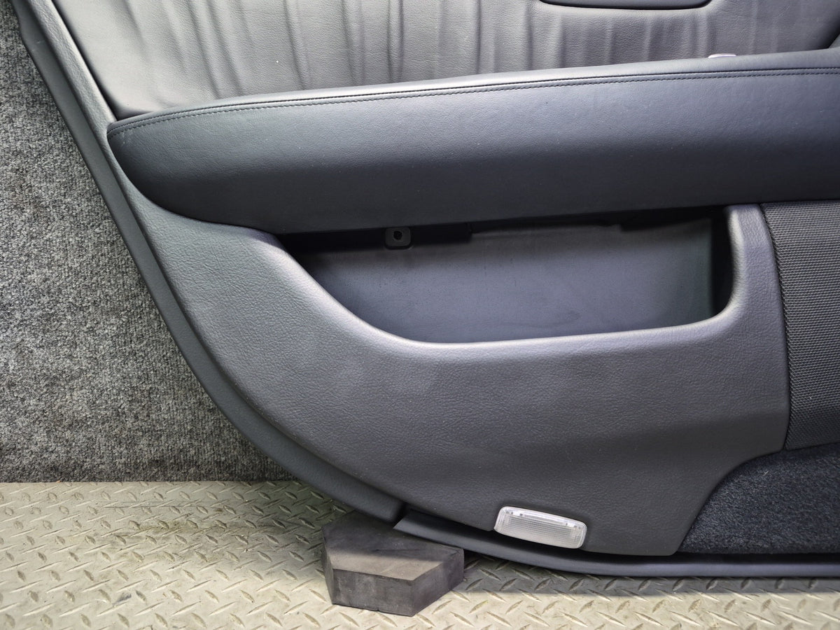 04-06 Lexus UCF30L LS430 Set of 2 Rear Door Interior Trim Cover Panel Black OEM