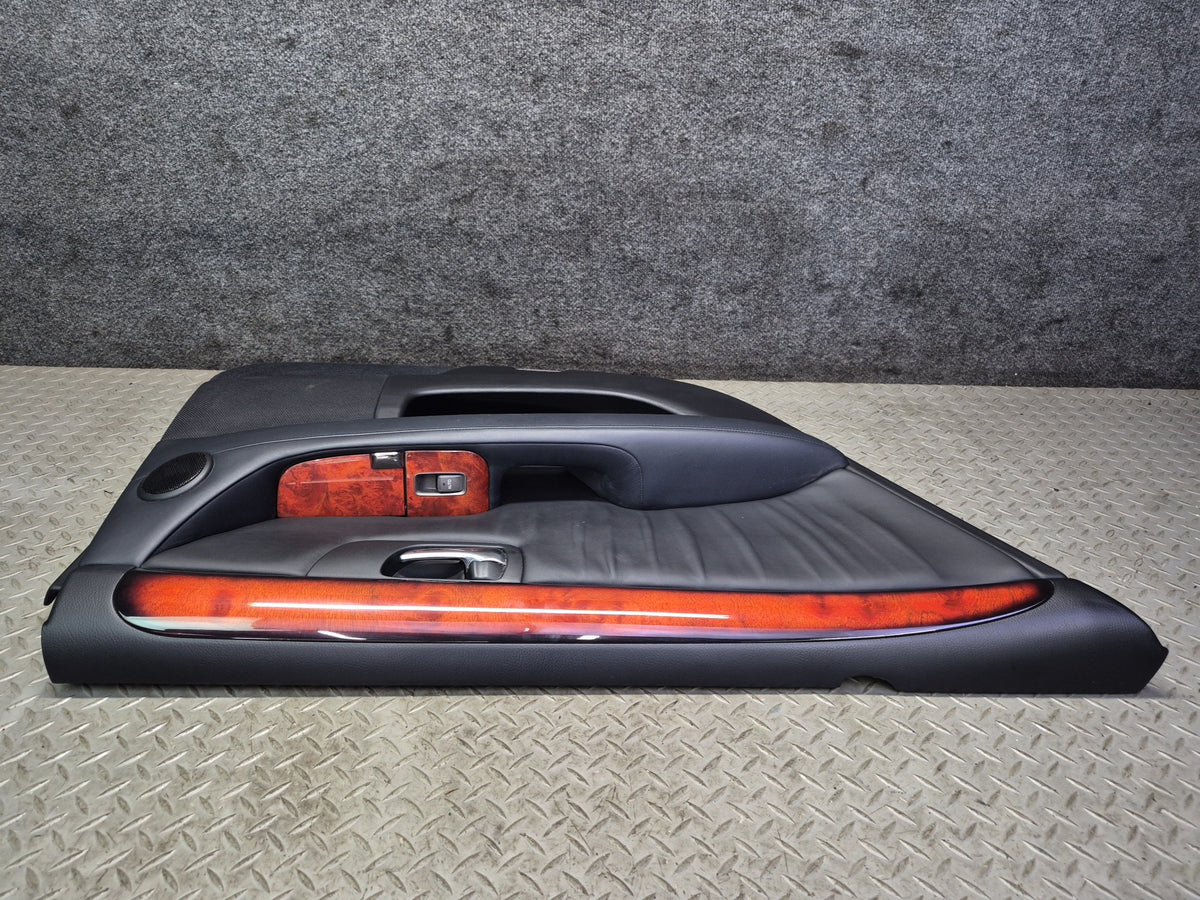 04-06 Lexus UCF30L LS430 Set of 2 Rear Door Interior Trim Cover Panel Black OEM