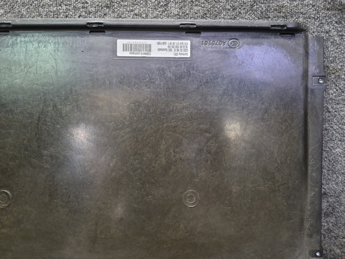 2010-2016 Porsche Panamera 970 Sunroof Moon Roof Glass Window Sun Shade Gray