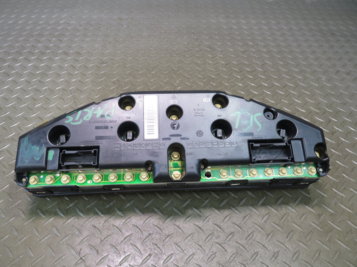 1998 Mercedes R129 SL500 Instrument Cluster Gauge Speedometer OEM Damaged