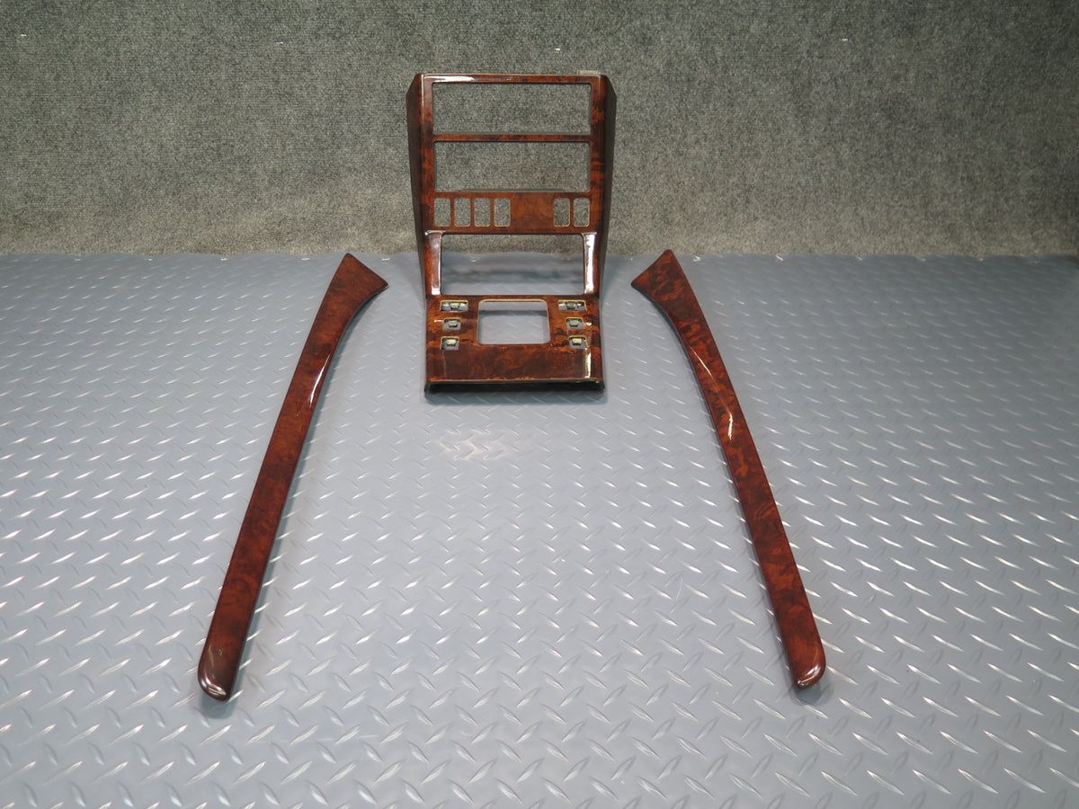 96-02 Mercedes R129 SL500 Center Console & Door Wood Trim Bezel Panel Set OEM