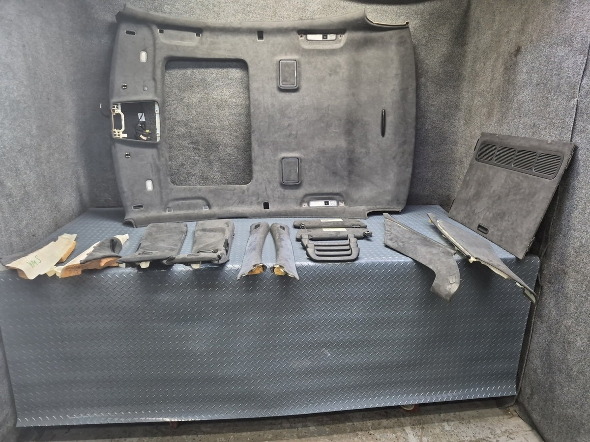 08-09 Mercedes W221 S63 AMG LWB Headliner Pillar Sunroof Trim Grab Sunvisor Set