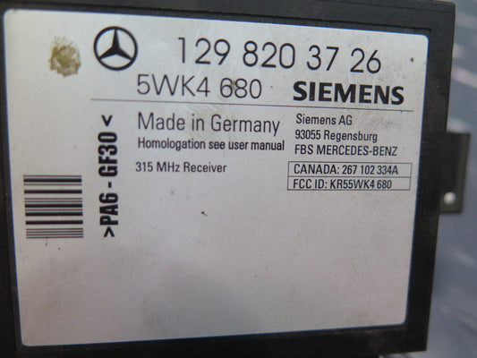 94-02 Mercedes R129 Sl-class Anti Theft Alarm Control Module 1298203726 OEM