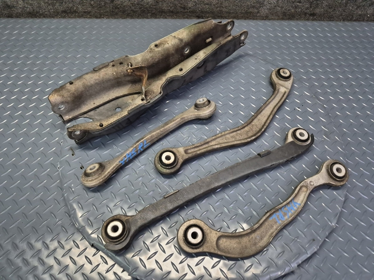 08-13 Mercedes W221 S63 AMG Set of 5 Rear Left Upper & Lower Control Arm OEM