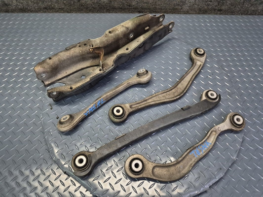 08-13 Mercedes W221 S63 AMG Set of 5 Rear Left Upper & Lower Control Arm OEM