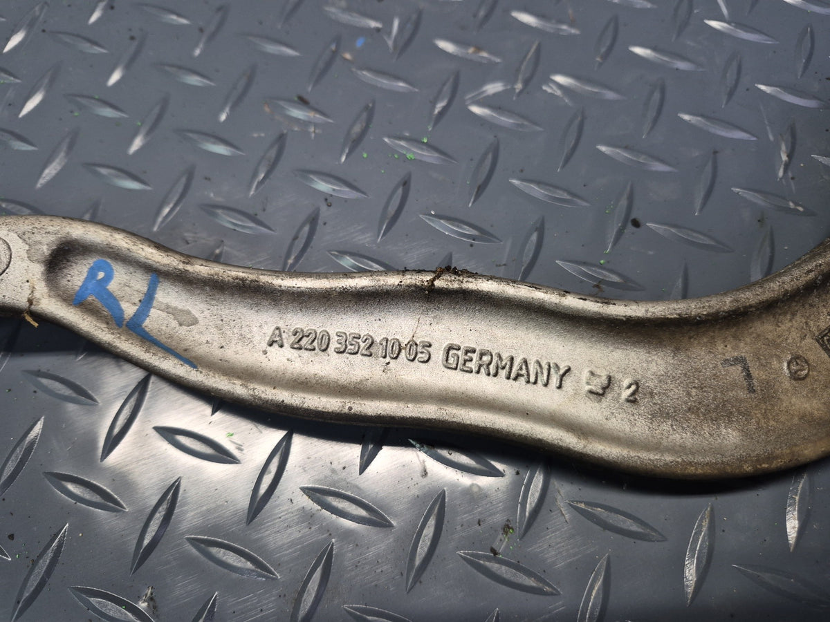 08-13 Mercedes W221 S63 AMG Set of 5 Rear Left Upper & Lower Control Arm OEM