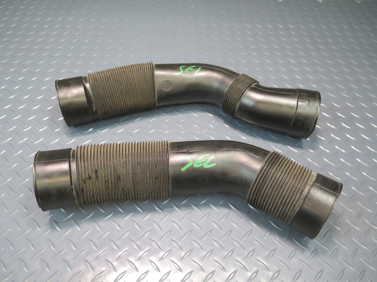 96-98 Mercedes R129 SL500 Set of 2 Air Intake Cleaner Filter Box Hose Line OEM