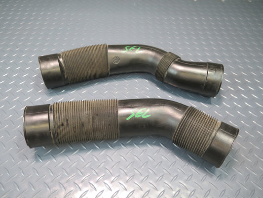 96-98 Mercedes R129 SL500 Set of 2 Air Intake Cleaner Filter Box Hose Line OEM