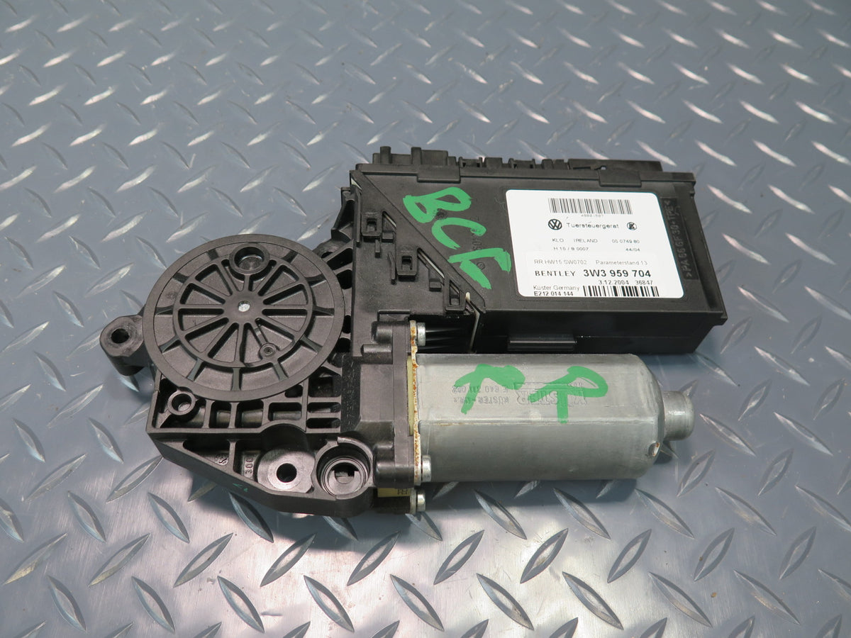 03-05 Bentley Continental GT Rear Right Window Regulator Motor 3W3959704 49K