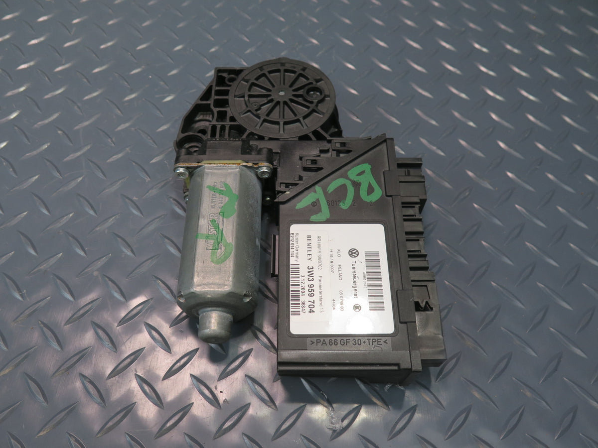 03-05 Bentley Continental GT Rear Right Window Regulator Motor 3W3959704 49K