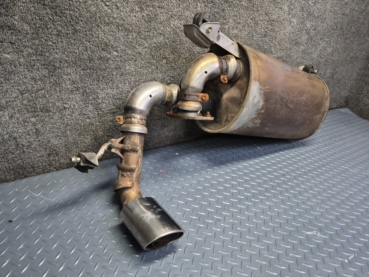 03-05 Toyota MR2 Spyder ZZW30L Rear Exhaust Muffler Pipe w Chrome Tip OEM