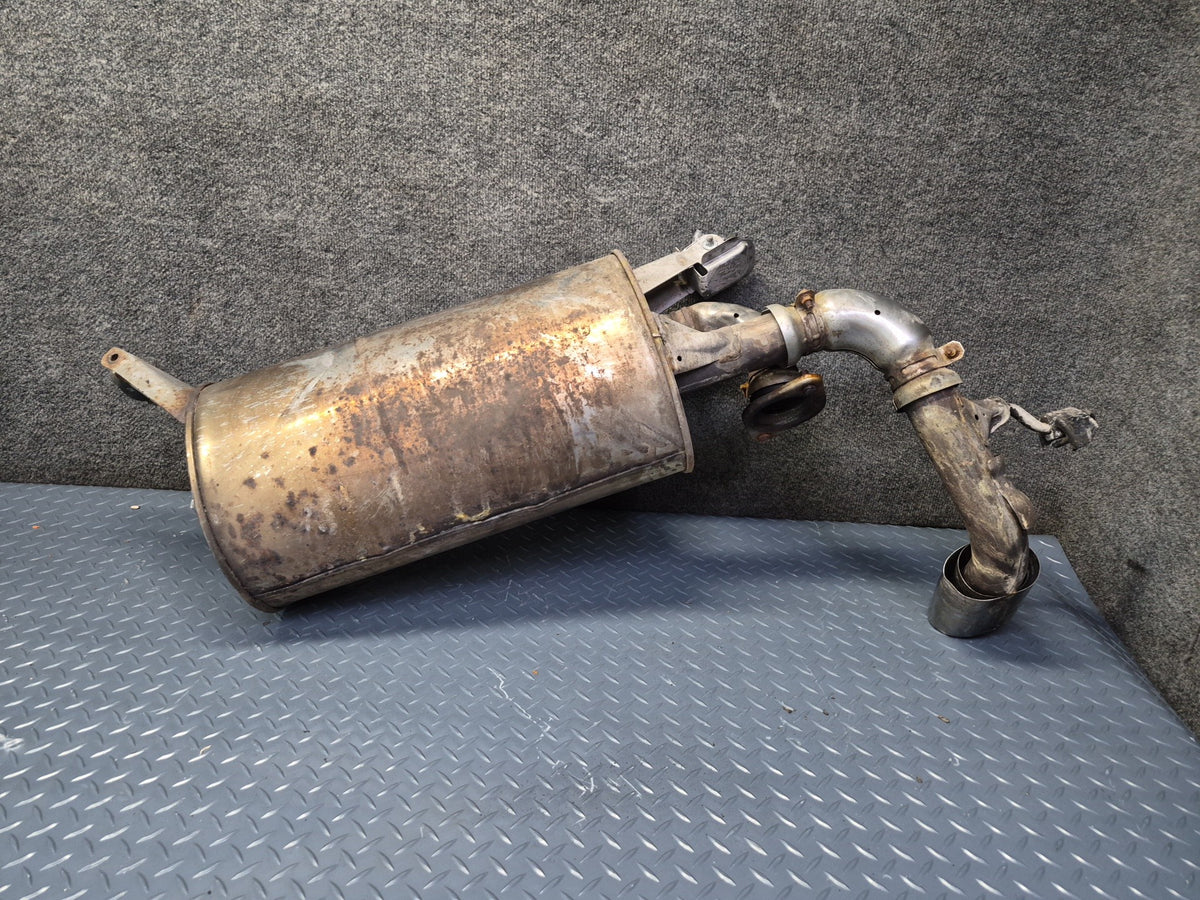 03-05 Toyota MR2 Spyder ZZW30L Rear Exhaust Muffler Pipe w Chrome Tip OEM