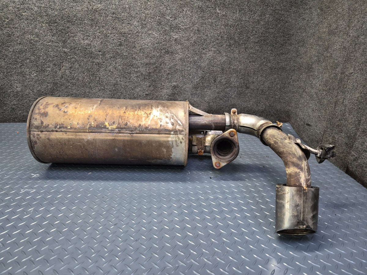 03-05 Toyota MR2 Spyder ZZW30L Rear Exhaust Muffler Pipe w Chrome Tip OEM