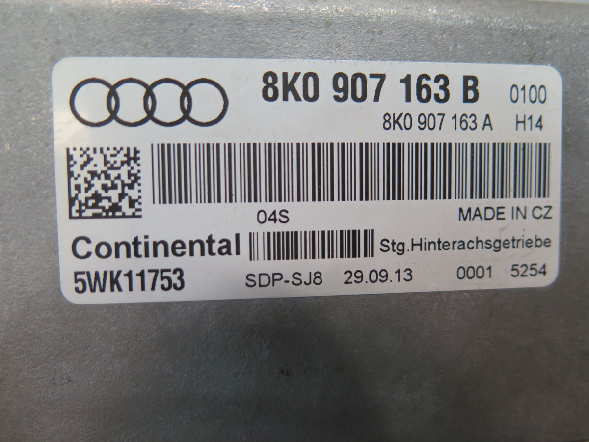 13-16 Audi 8F7 S5 RS5 Rear Differential Control Module 8K0907163B OEM