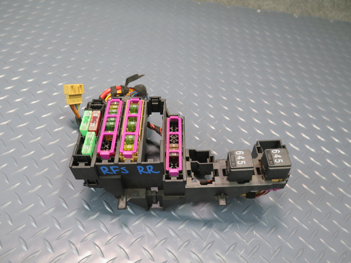 13-15 Audi 8F7 RS5 Convertible Rear Trunk Fuse Relay Box Module OEM