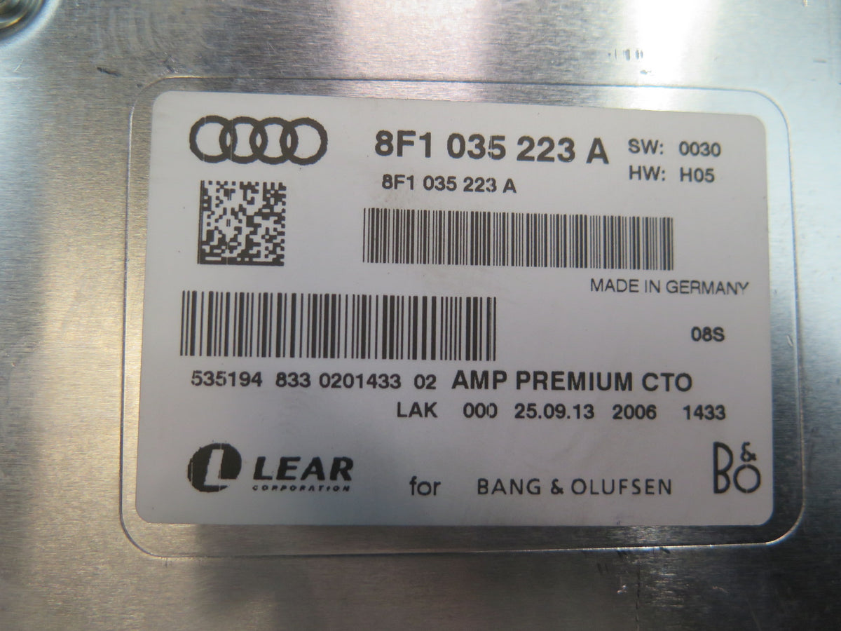 13-16 Audi 8F7 S5 RS5 Convertible Bang & Olufsen Radio Audio Amplifier AMP OEM