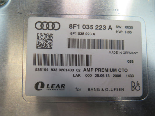13-16 Audi 8F7 S5 RS5 Convertible Bang & Olufsen Radio Audio Amplifier AMP OEM