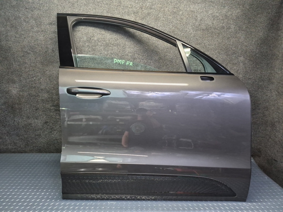 2015-2018 Porsche Macan Front Right Passenger Side Door Shell Panel Gray