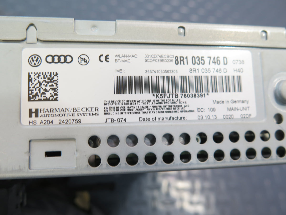 13-14 Audi RS5 A5 8F7 Audio MMI AM FM CD Radio Media Receiver 8R1035746D OEM
