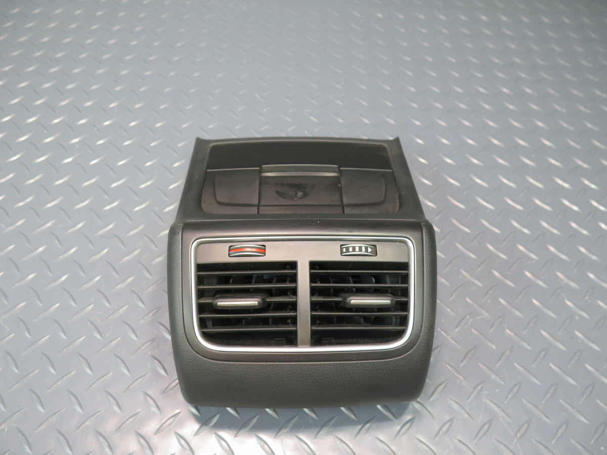 13-15 Audi RS5 8F7 Rear Center Console A/C Heater Air Vent w Trim Black OEM