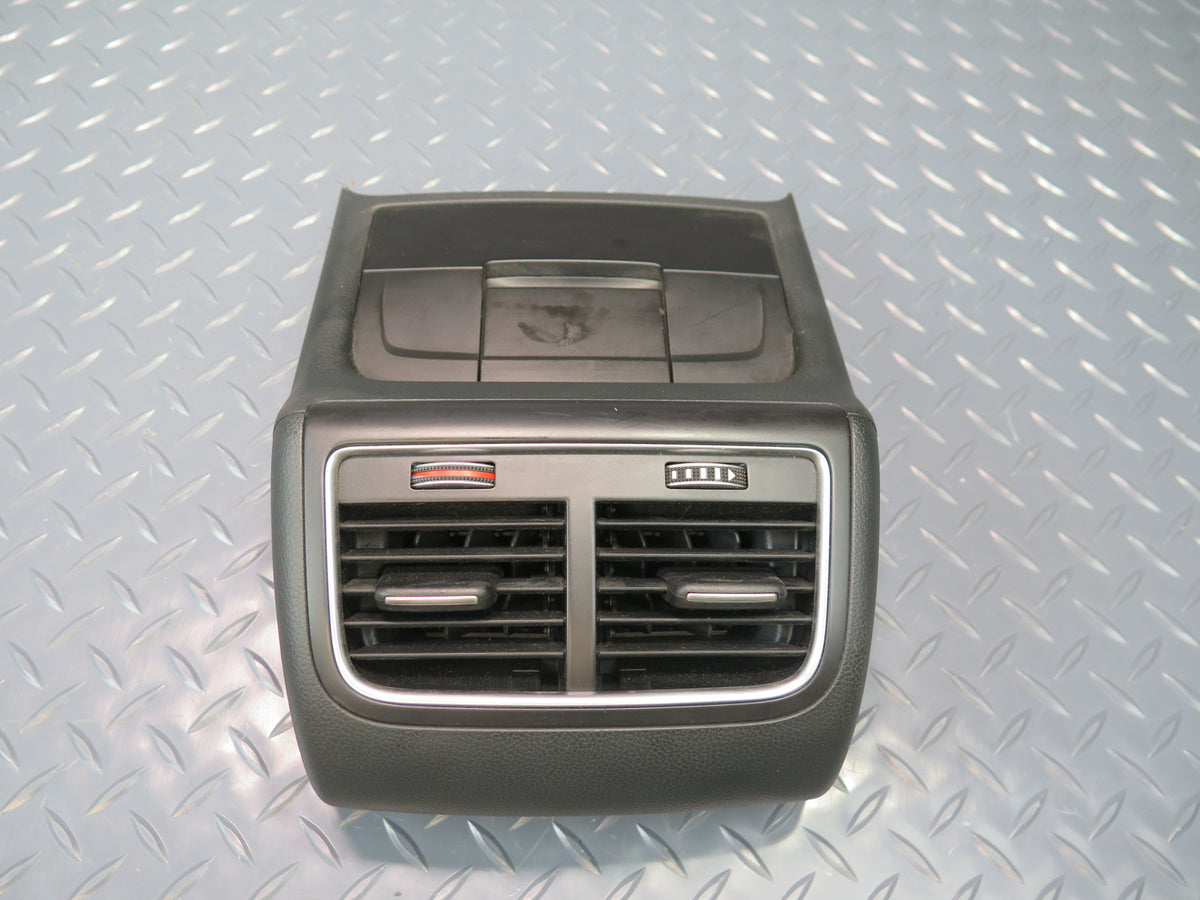 13-15 Audi RS5 8F7 Rear Center Console A/C Heater Air Vent w Trim Black OEM