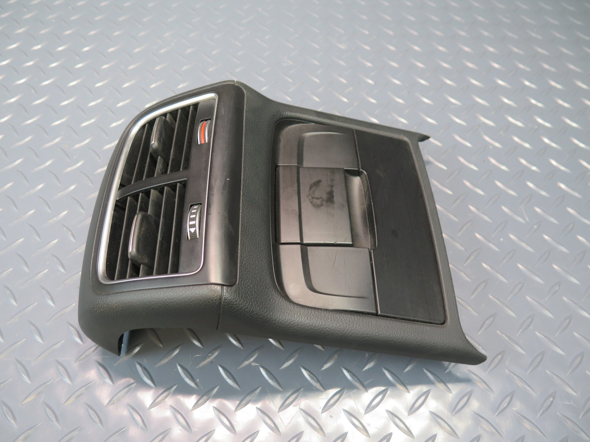 13-15 Audi RS5 8F7 Rear Center Console A/C Heater Air Vent w Trim Black OEM