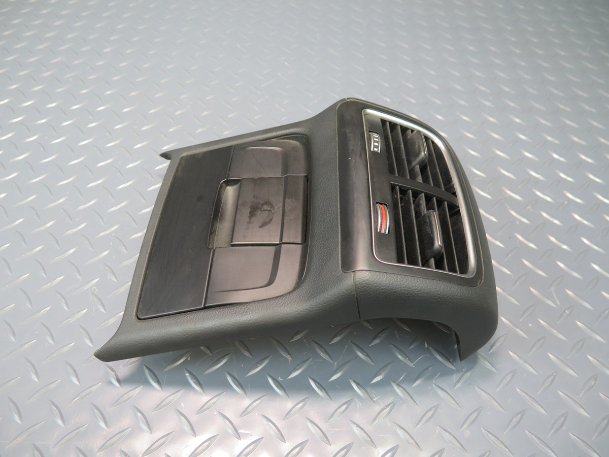 13-15 Audi RS5 8F7 Rear Center Console A/C Heater Air Vent w Trim Black OEM