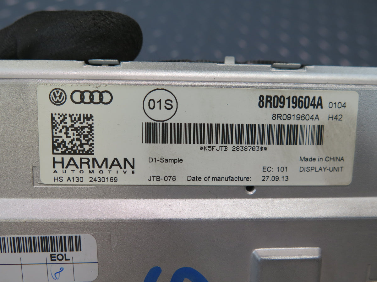 10-17 Audi A5 S5 RS5 Dash Navigation Information Screen Display 8R0919604A OEM