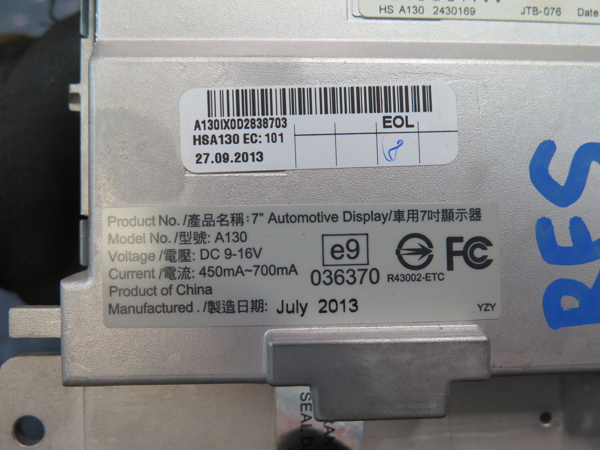 10-17 Audi A5 S5 RS5 Dash Navigation Information Screen Display 8R0919604A OEM