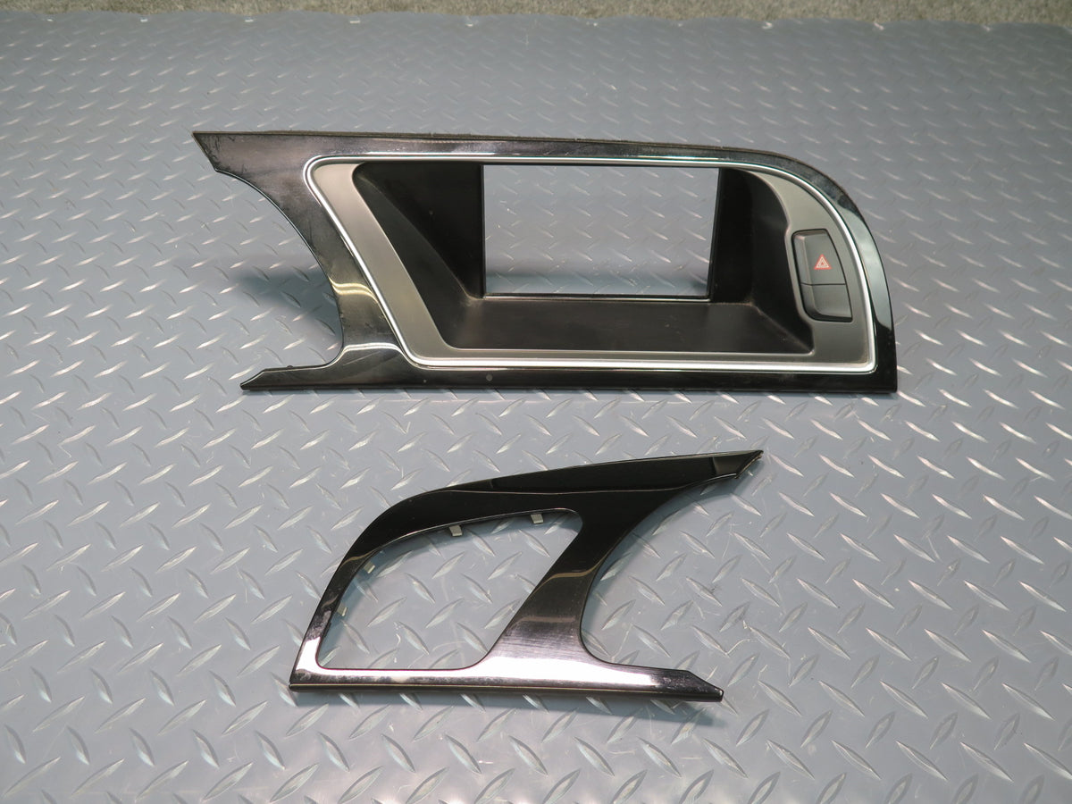 13-15 Audi 8F7 RS5 Convert Dash Left Air Vent & Center Display Trim Set of 2 OEM