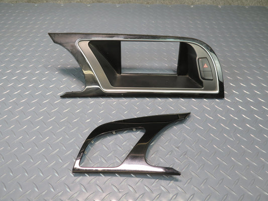 13-15 Audi 8F7 RS5 Convert Dash Left Air Vent & Center Display Trim Set of 2 OEM