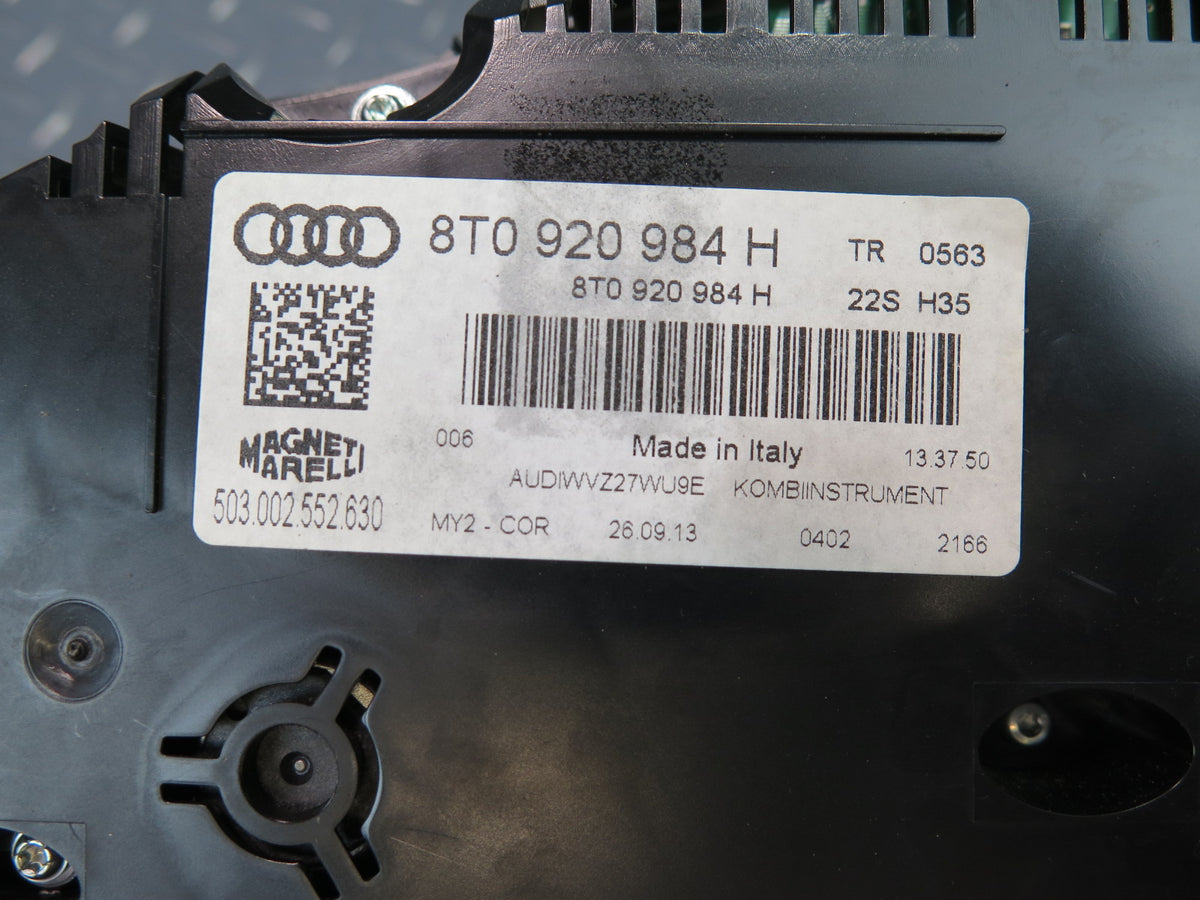 14-15 Audi RS5 8F7 Instrument Cluster Gauge Speedometer 8T0920984H OEM