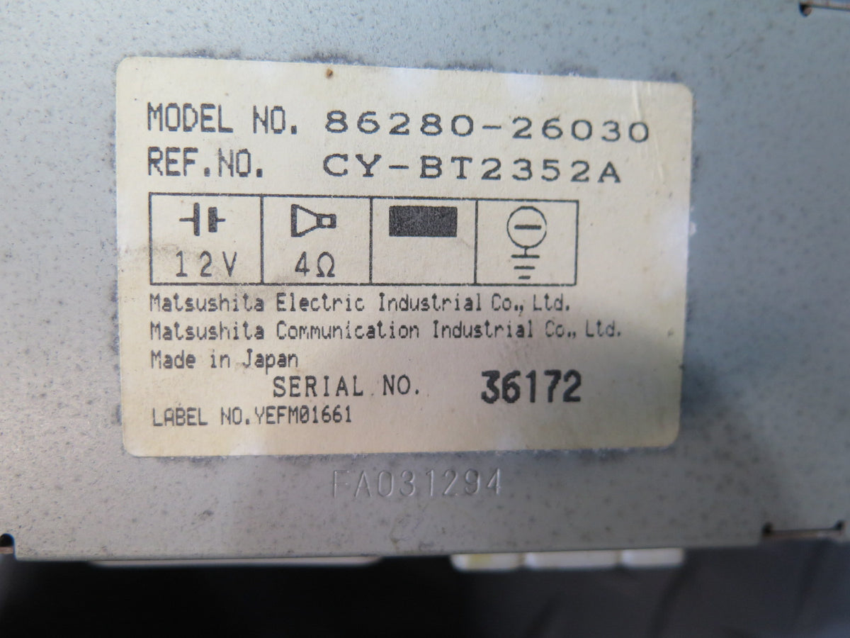 93-95 Toyota Hiace KZH106W RHD Audio Radio Stereo Amplifier AMP 86280-26030 OEM