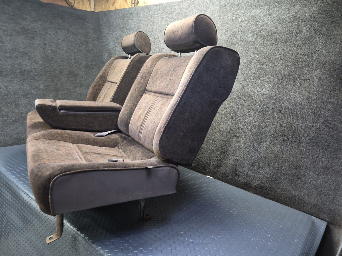 94-95 Toyota Hiace KZH106W Super Custom Rear Third ROW Velours Seat Brown OEM