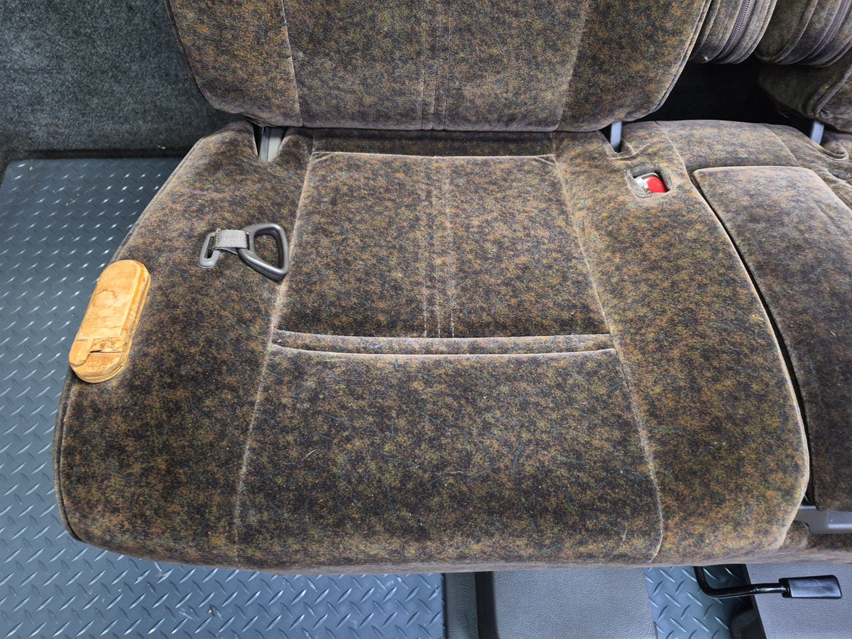 94-95 Toyota Hiace KZH106W Super Custom Rear Second ROW Velours Seat Brown OEM