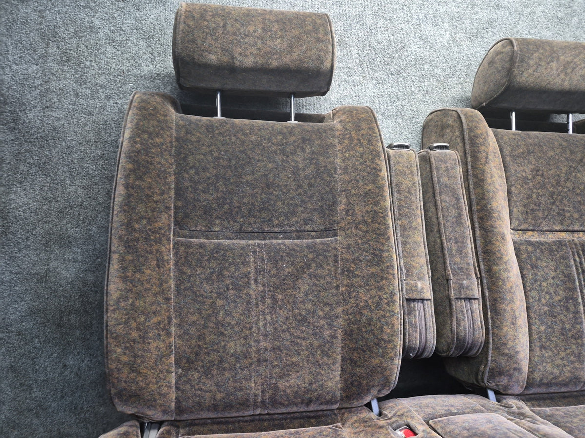 94-95 Toyota Hiace KZH106W Super Custom Rear Second ROW Velours Seat Brown OEM